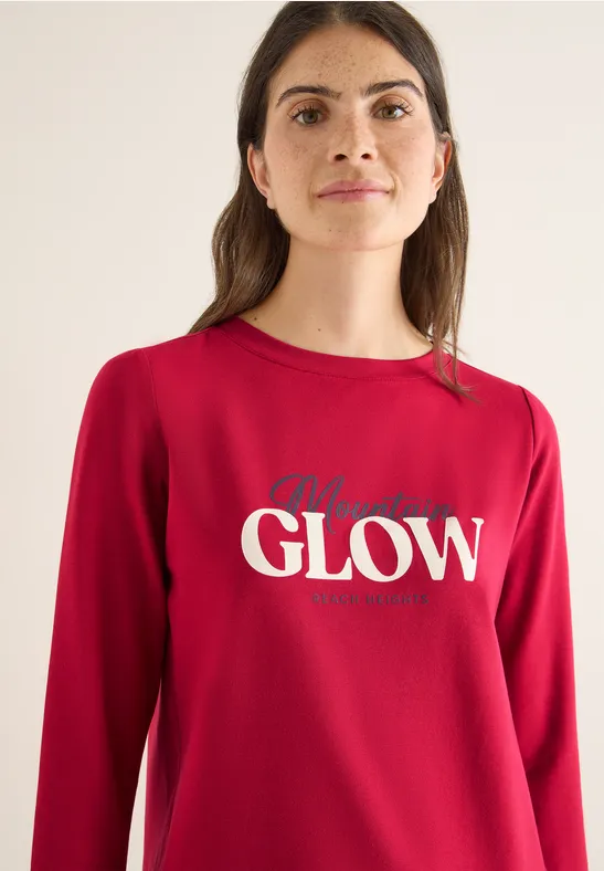 Shirt mit Wording beaujolais red