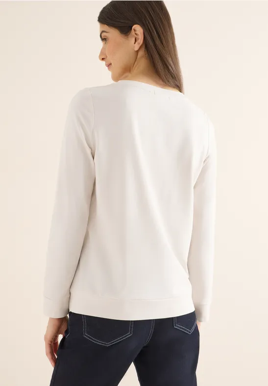 Shirt mit Wording light greige