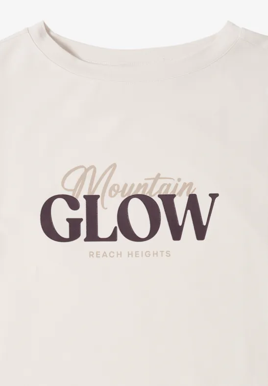 Shirt mit Wording light greige