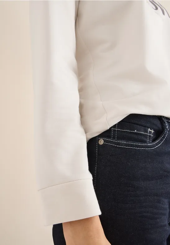 Shirt mit Wording light greige