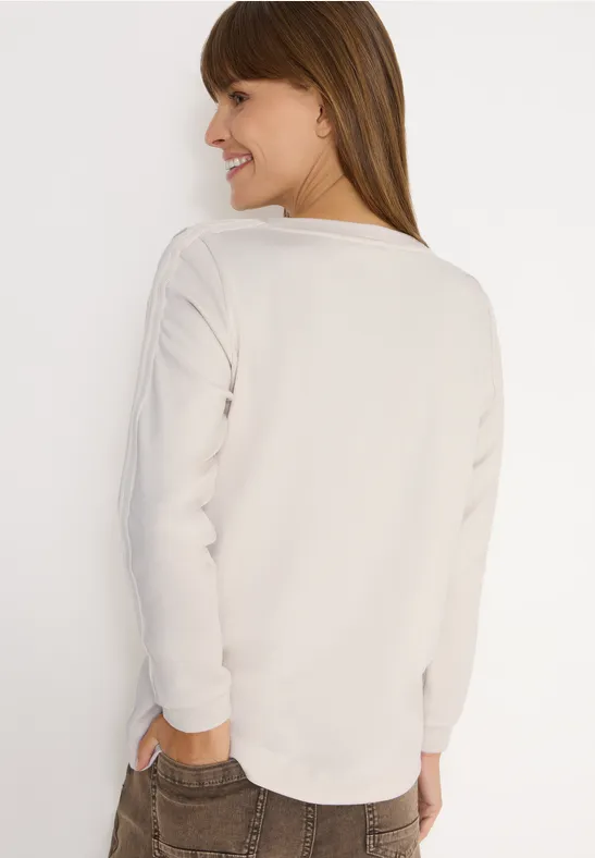 Shirt mit Gallonstreifen light greige