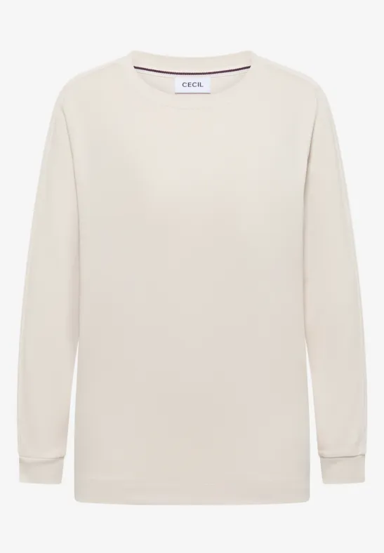 Shirt mit Gallonstreifen light greige