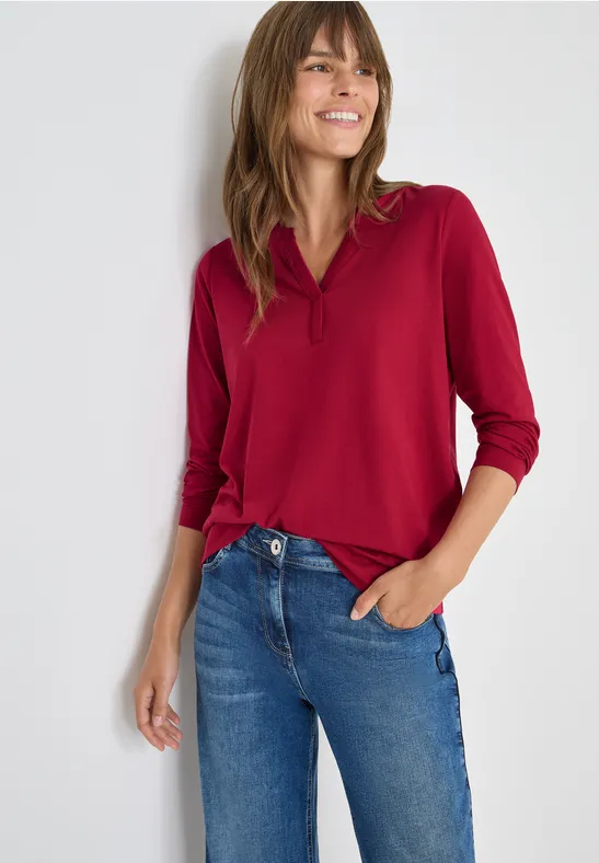 Shirt im Tunika-Look beaujolais red