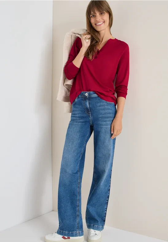 Shirt im Tunika-Look beaujolais red