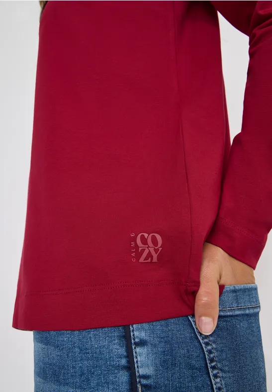 Shirt im Tunika-Look beaujolais red