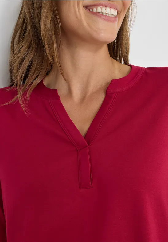 Shirt im Tunika-Look beaujolais red