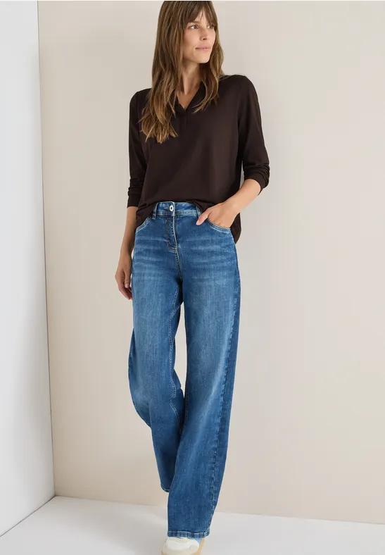 Shirt im Tunika-Look tartufo brown