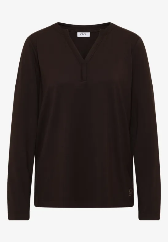 Shirt im Tunika-Look tartufo brown