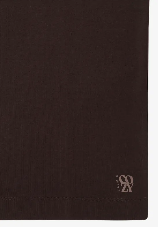 Shirt im Tunika-Look tartufo brown