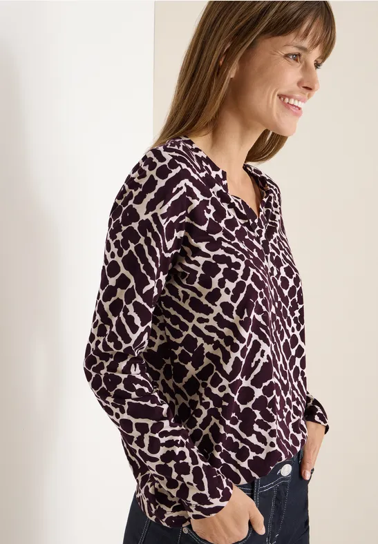 T-shirt au look tunique eggplant red