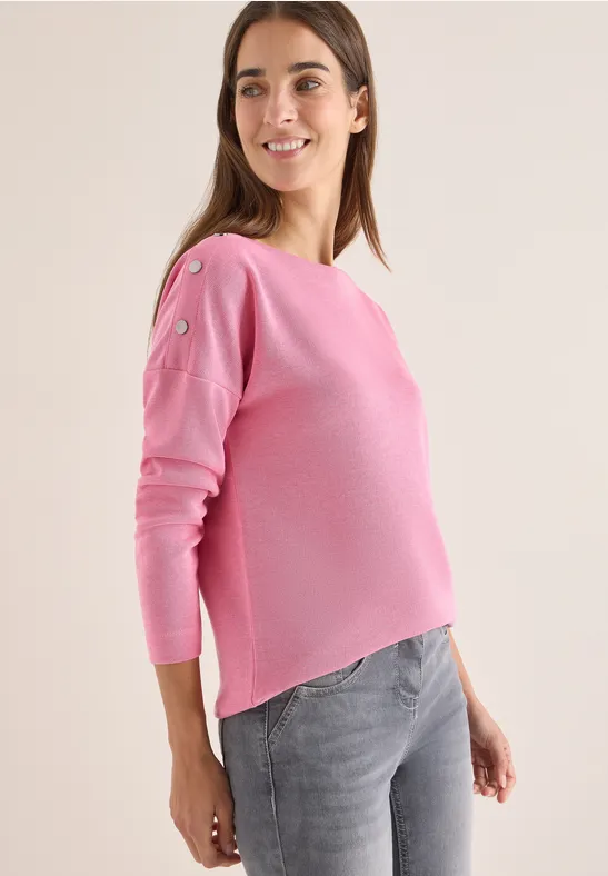 Softes Melange Shirt dark blossom melange