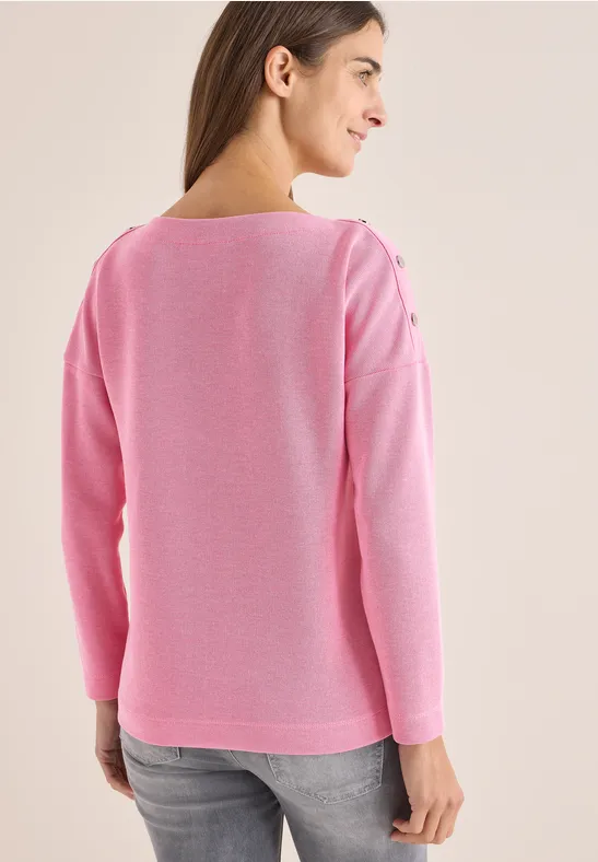 Softes Melange Shirt dark blossom melange