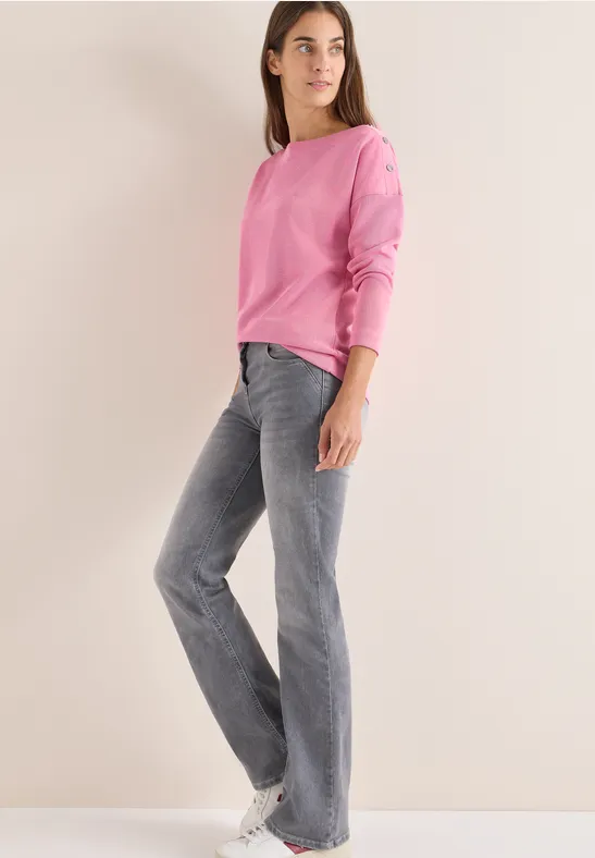 Softes Melange Shirt dark blossom melange