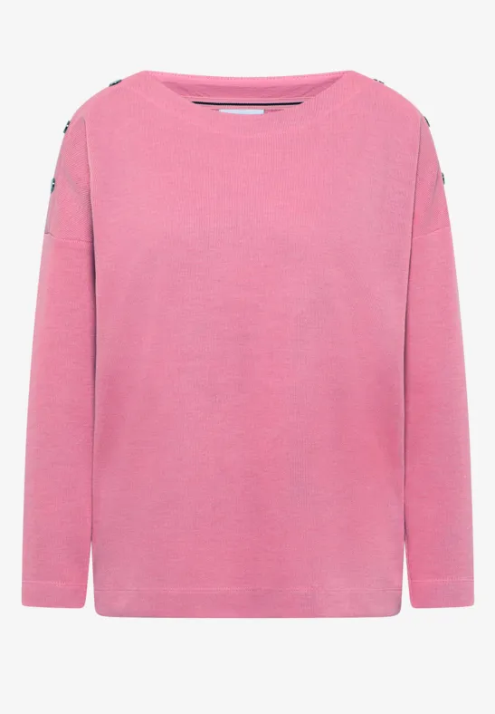 Softes Melange Shirt dark blossom melange