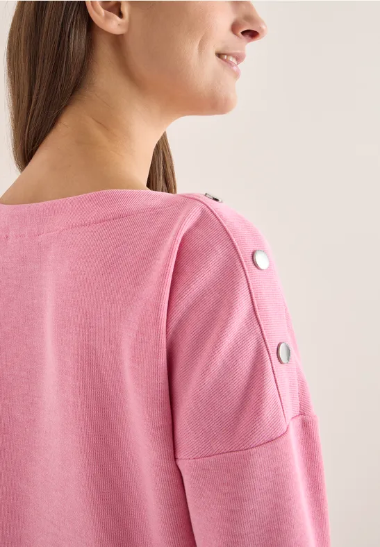 Softes Melange Shirt dark blossom melange