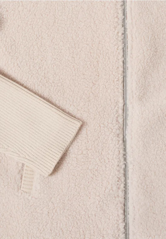 Teddy-Mix Jacke teddy vanilla white