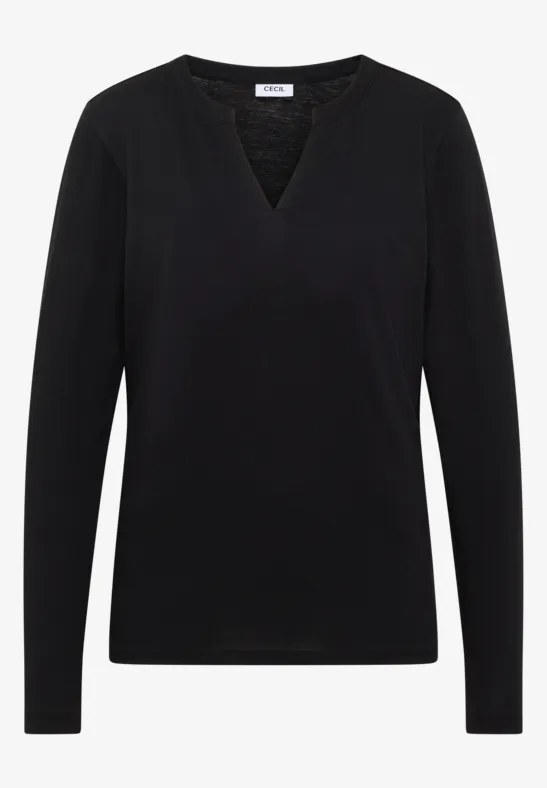 T-shirt au look tunique Black