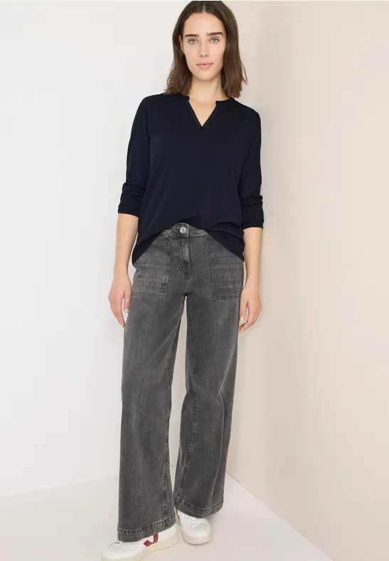 Shirt im Tunika-Look urban dark blue