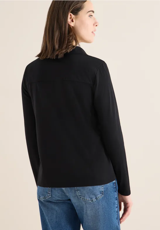 Shirt mit Hemdkragen Black