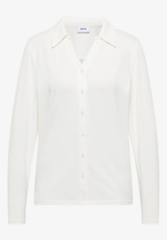 Shirt mit Hemdkragen vanilla white