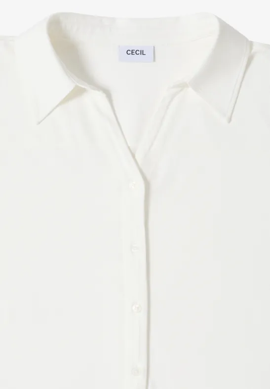 Shirt mit Hemdkragen vanilla white