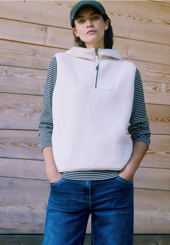 Gestreiftes Langarmshirt raw khaki