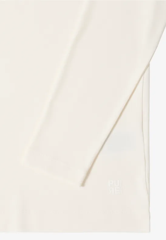 T-shirt à col rond en couleur unie null