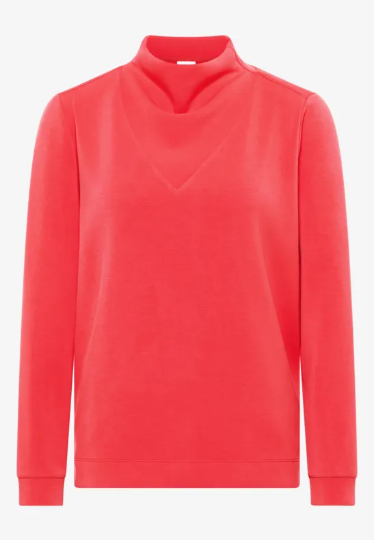 Shirt mit großem Kragen pumkin orange