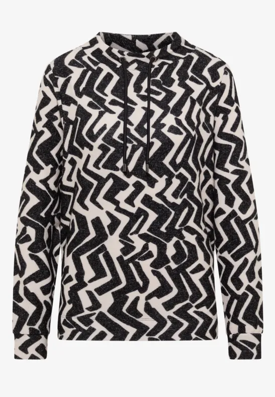 Shirt mit Grafikmuster light greige melange