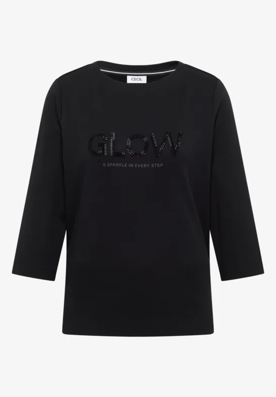 Shirt mit Wording Black