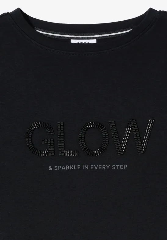 Shirt mit Wording Black