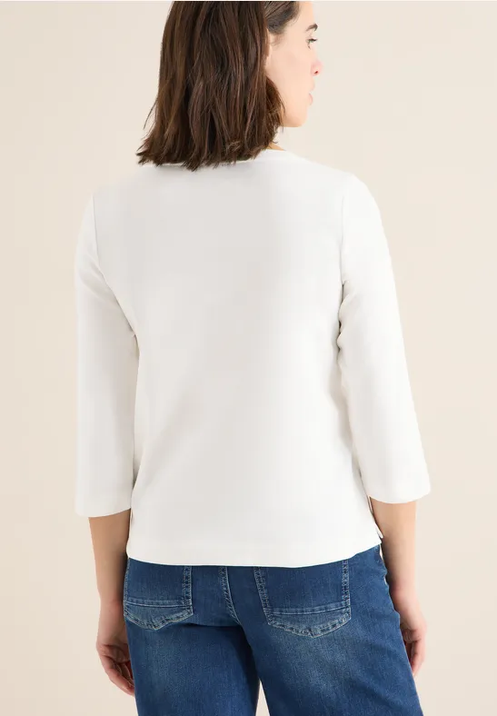 Shirt mit Wording vanilla white