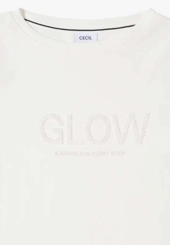 Shirt mit Wording vanilla white