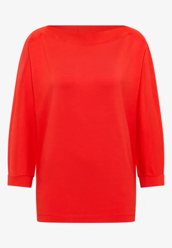 Batwing Shirt mit Tape pumkin orange