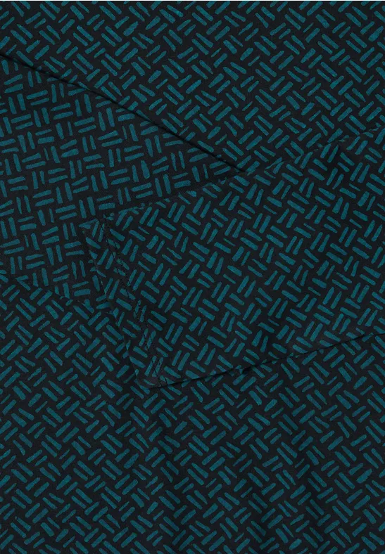Gemustertes Shirt dark sea green