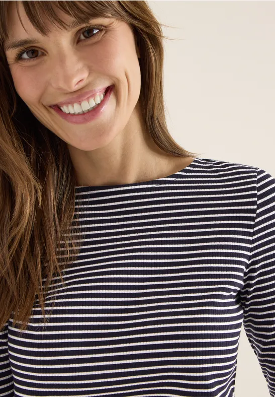 Gestreiftes Shirt urban dark blue