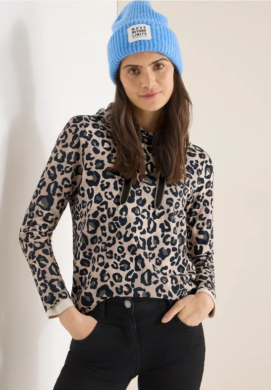 Leo Kapuzenshirt urban taupe