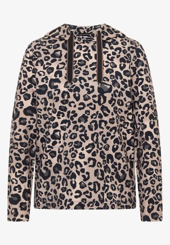 Leo Kapuzenshirt urban taupe