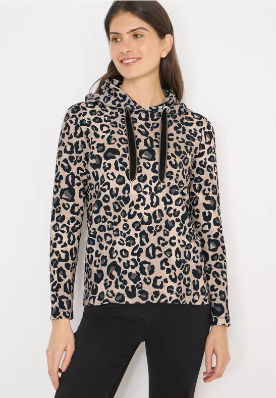 Leo Kapuzenshirt urban taupe