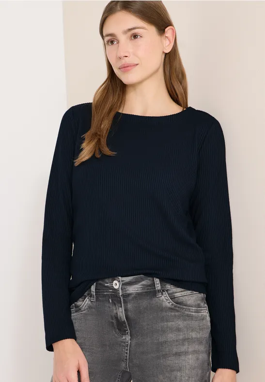 Strukturshirt universal blue