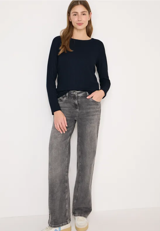 Strukturshirt universal blue