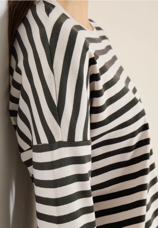 Gestreiftes Shirt raw khaki