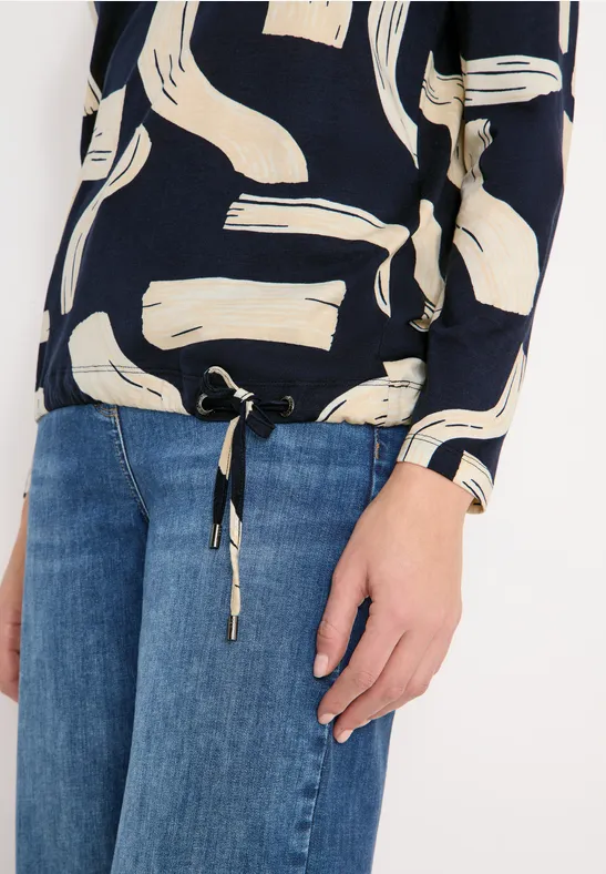 Gemustertes Shirt universal blue