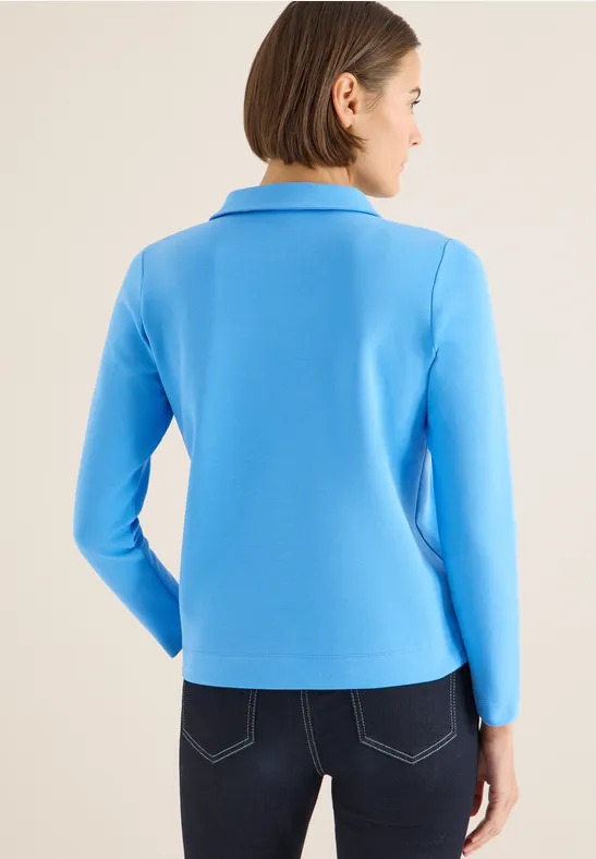 Poloshirt in Unifarbe fountain blue