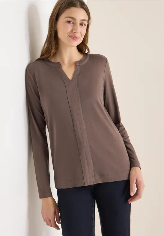 Shirt im Tunika-Look urban taupe