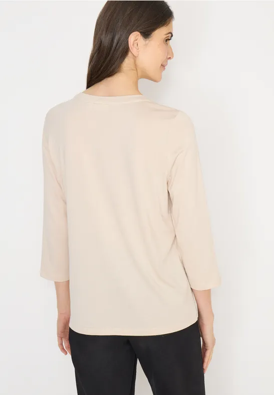 Shirt mit Schmucksteinen pearl beige