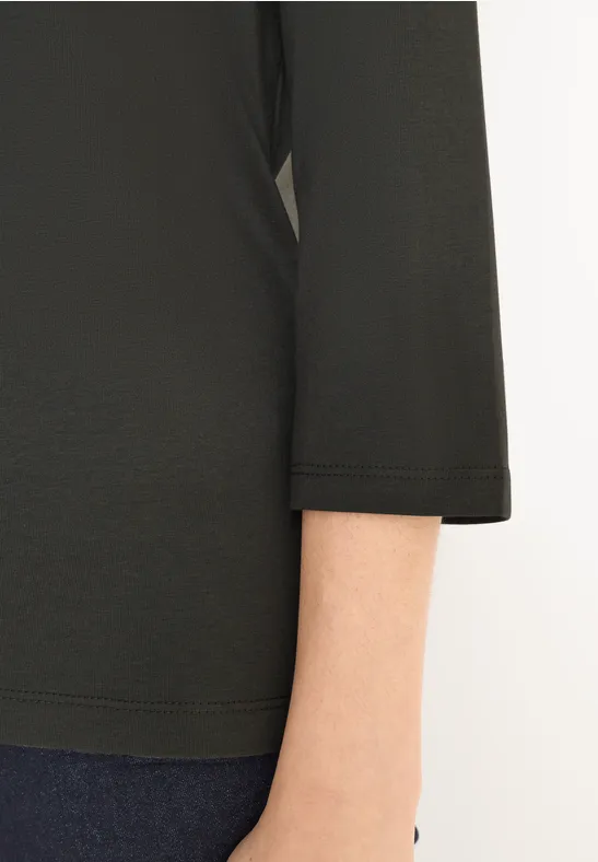 Shirt mit Schmucksteinen raw khaki