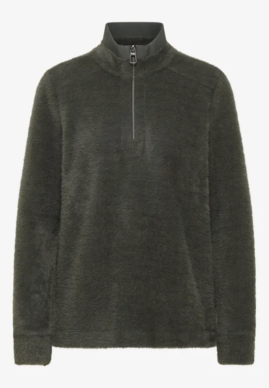 Federgarnshirt mit Tape raw khaki