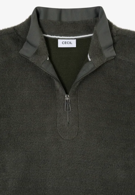 Federgarnshirt mit Tape raw khaki