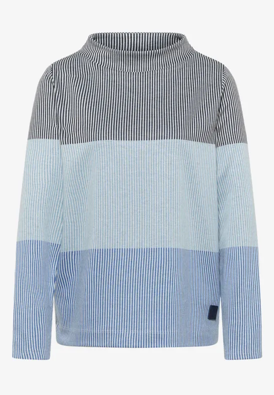 Colorblock Jacquard Shirt universal blue